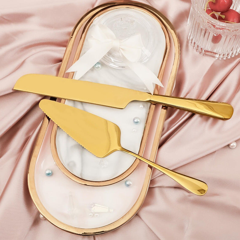 Personalized Custom Stainless Steel Cake Knife Spatula Fork