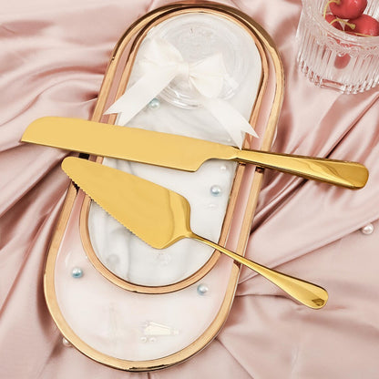 Personalized Custom Stainless Steel Cake Knife Spatula Fork