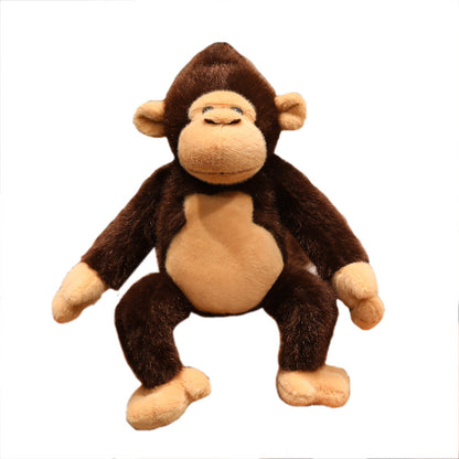 Fuzzy Plush Toy Wholesale Gorilla Stuffed Animal Long-Armed Monkey Rainforest Monkey Doll Trendy Golden Monkey Stuffed Toy