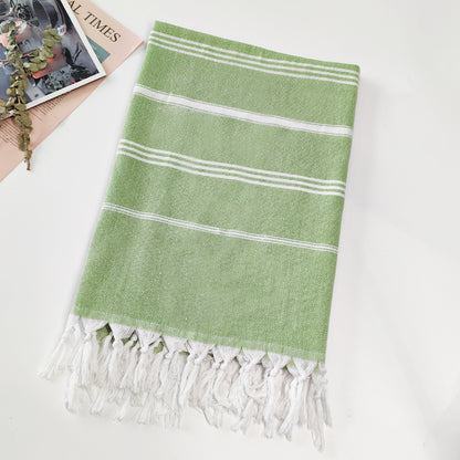 Turkish Beach Towel Striped Fringe Quick-Dry Large Size Cotton Bath Towel Multiple Styles Wholesale