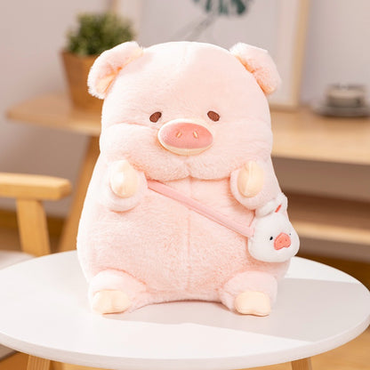 Cute Pig Plush Toy Collection Pink Little Pig Lulu Doll Stuffed Animal Children's Soft Doll Gift Factory Wholesale