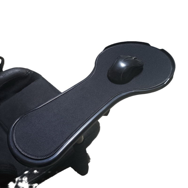 Larger Computer Arm Rest Support with Mouse Barrier and Wrist Pad, Suitable for Most Chair Arms
