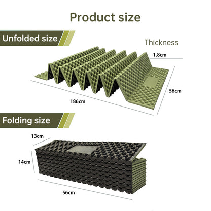 330g Lightweight Foam Camping Mattress | Portable Foldable Sleeping Pad, Moisture-Resistant & Insulated for Hiking, Backpacking