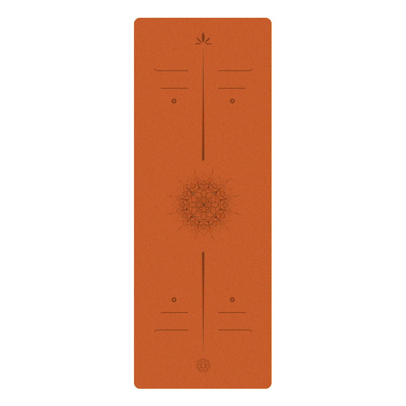 Matte PU Natural Rubber Yoga Mat Non-Slip Durable Shock-Absorbing Exercise Dance Fitness Premium Mat