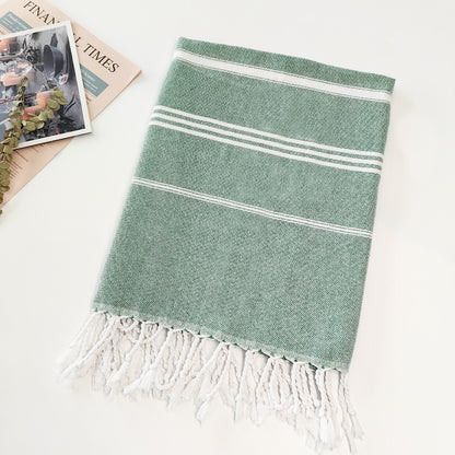 Turkish Beach Towel Striped Fringe Quick-Dry Large Size Cotton Bath Towel Multiple Styles Wholesale
