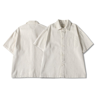 Short Sleeve Shirt with Patch Pocket Design