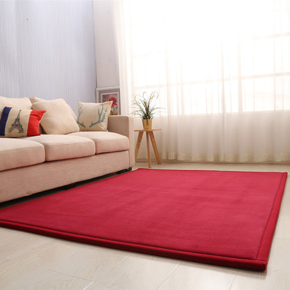 Thick Children's Coral Fleece Rug Tatami Mat for Bedroom and Living Room, Baby Crawling Mat, Window Seat Pad