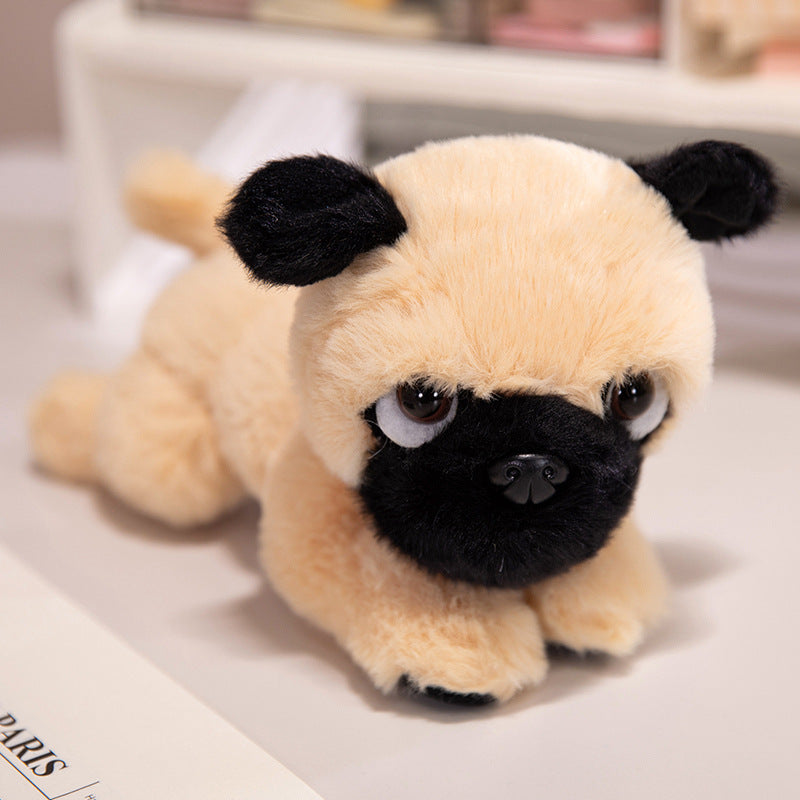 Heavy Particle Small Size Dog Lying Husky Plush Toy Doll Claw Machine Stuffed Animal Children's Birthday Gift