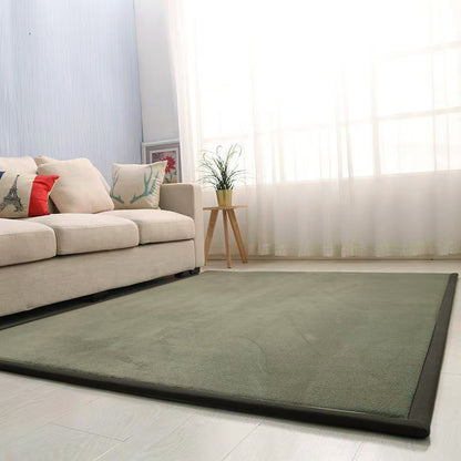Thick Children's Coral Fleece Rug Tatami Mat for Bedroom and Living Room, Baby Crawling Mat, Window Seat Pad