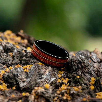 Handmade Wooden Titanium Ring