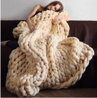 Handmade Chunky Knit Blanket