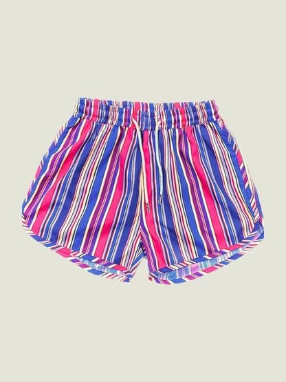 Men's Sport Casual Shorts Polyester Woven Quick-Dry All-Over Print Single-Layer Beach Shorts