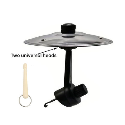 Clamp-On Mini Vent Air Percussion Alloy Disc Wind Chimes - Easy Install Car Crash Drum with Decorative Design