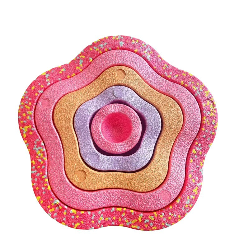 Stacking River Stones Flower Stepping Stones Kindergarten Sensory Integration Balance Training Light-Up Bridge Step Stones