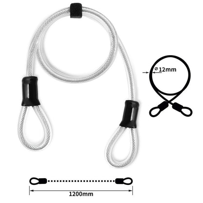Bicycle cable lock steel cable lock U-shaped lock set
