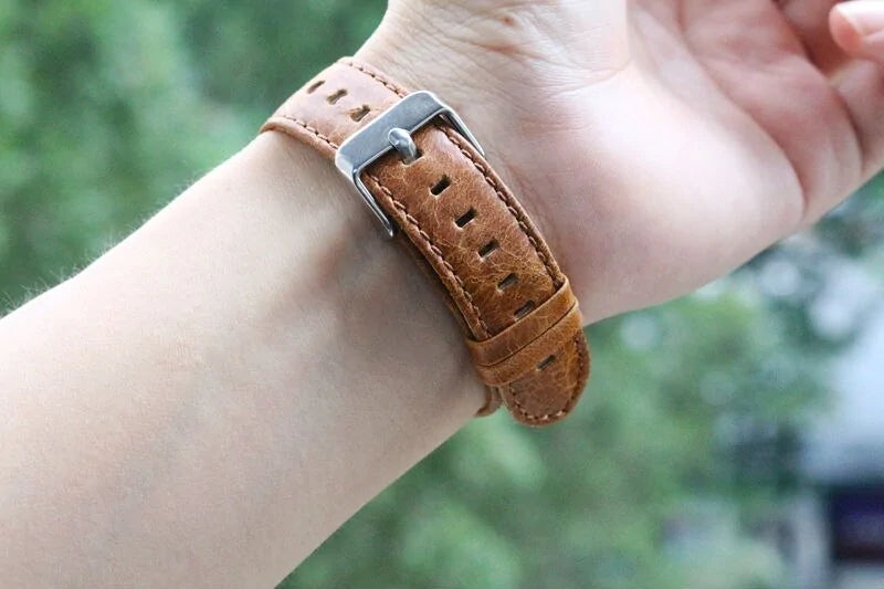 Handmade Vintage Leather iWatch Strap