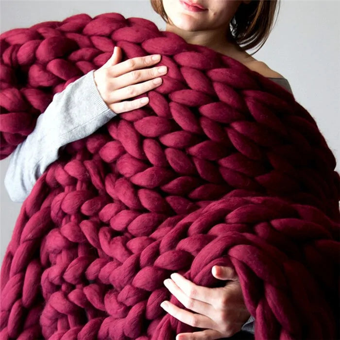 Handmade Chunky Knit Blanket