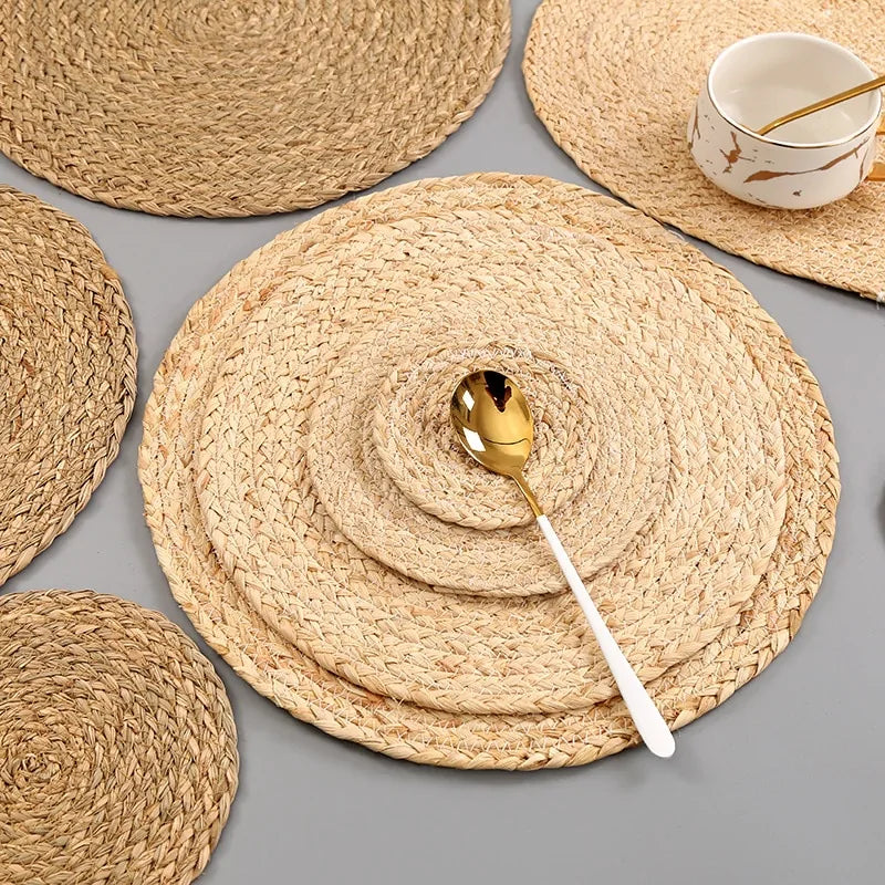 Handmade Weave Non-slip Placemat Coaster