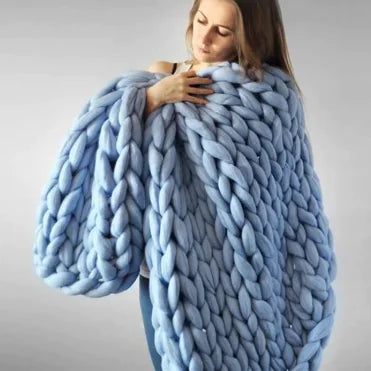 Handmade Chunky Knit Blanket