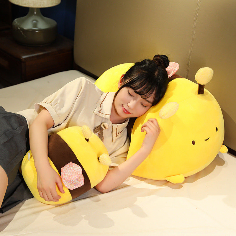 Bee Shark Doll Cute Bee Sleeping Pillow Doll