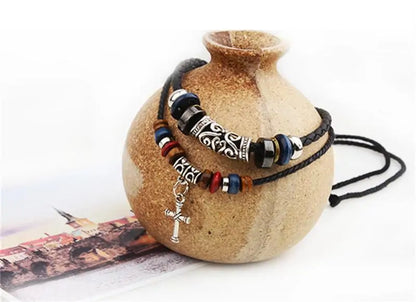 Handmade Bohemian Wood Bead Necklace