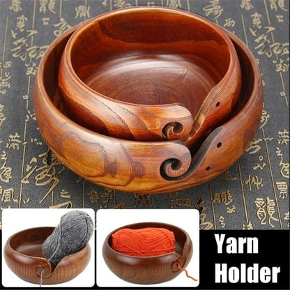 Handmade Wooden Yarn Bowl