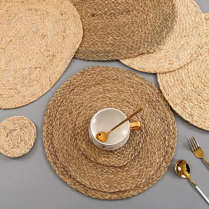 Handmade Weave Non-slip Placemat Coaster