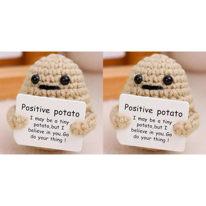 Potato Hug Pocket Mini Handmade Plush Wool Knitting Doll