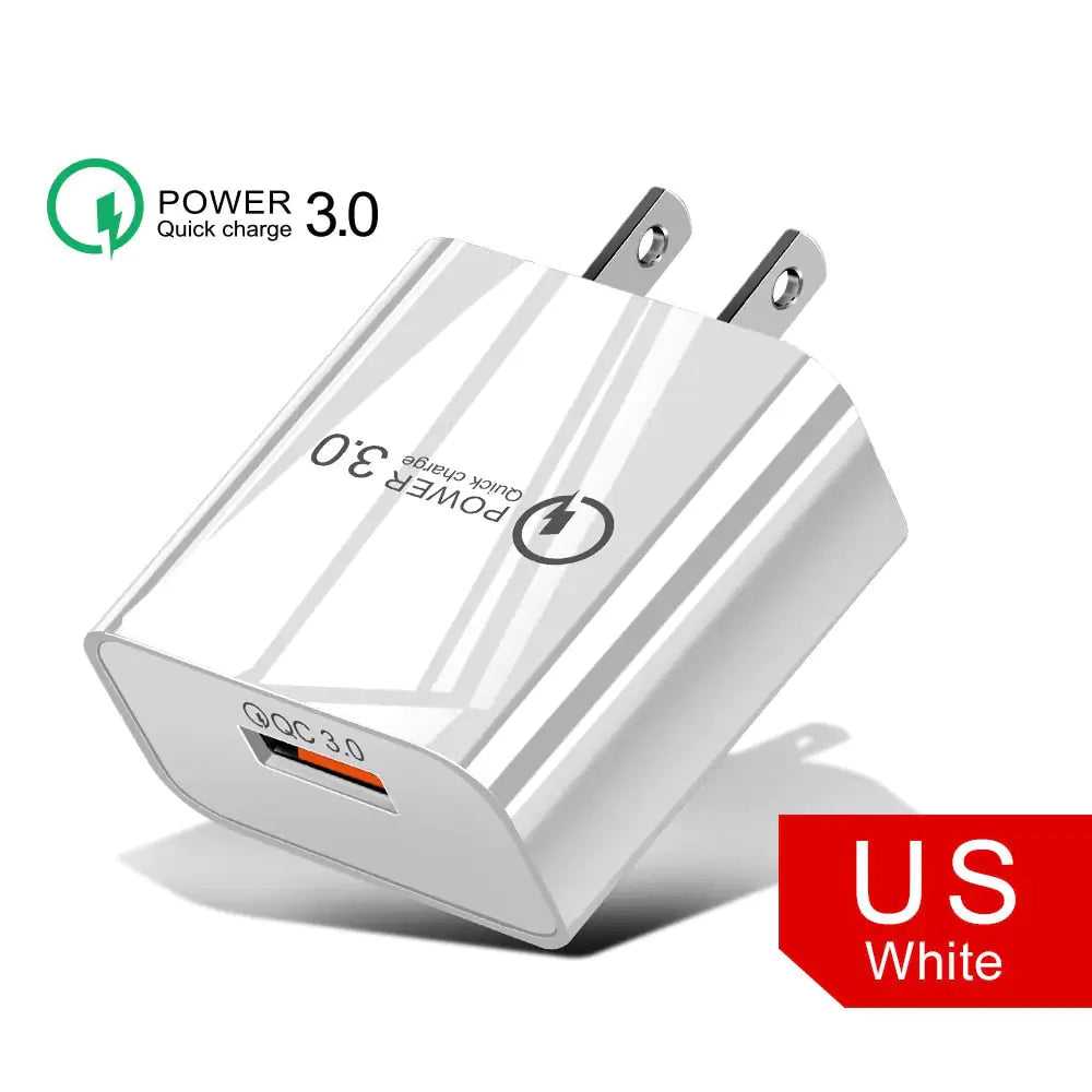 18W3A Fast Charger QC 3.0 USB Charger