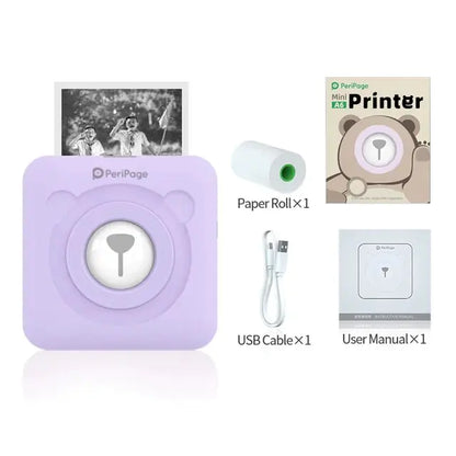 Mini Pocket Printer Wireless BT Thermal Printer