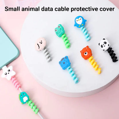 Cute Silicone Data Line Cable Protector