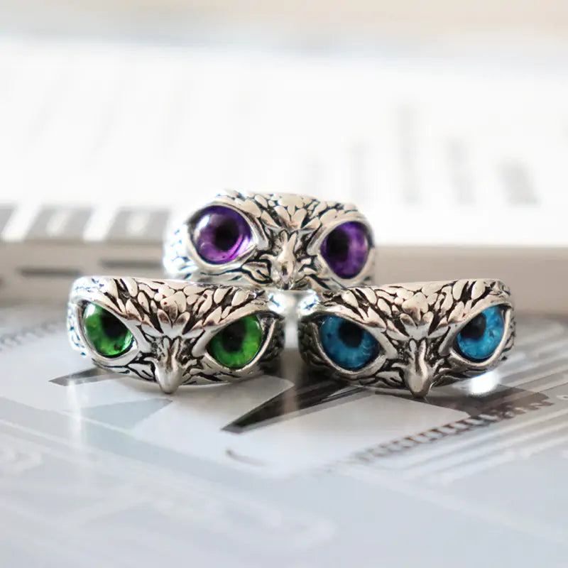 Fashion Resizable Owl Ring