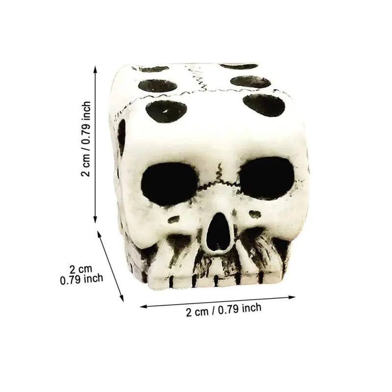 1PC 6-Sided Skull Dice