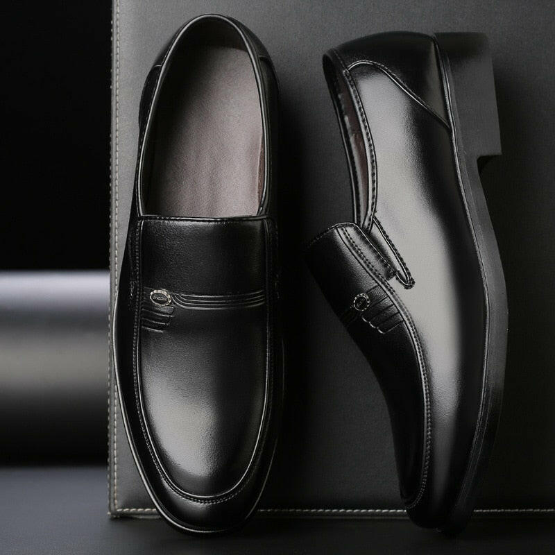 Men's Black Leather Formal Shoes