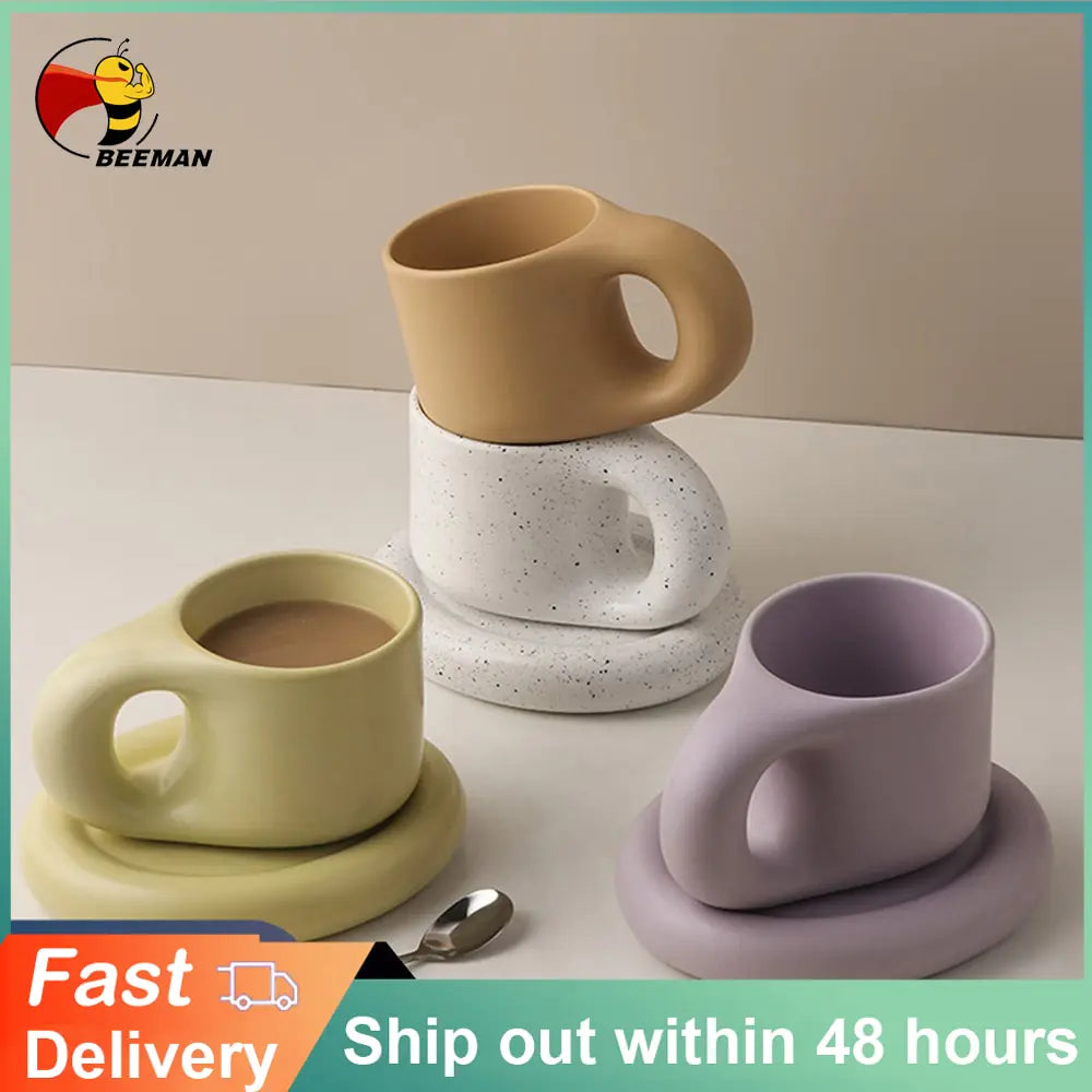 Handmade Fat Handle Mug