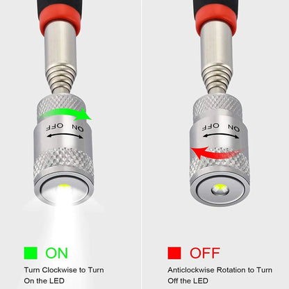 Magnetic Pick Up Tool with LED Light (2-Pack)