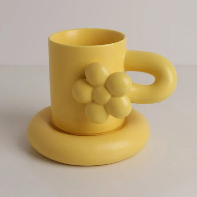 Creative Handmade Flower Coffee Cup