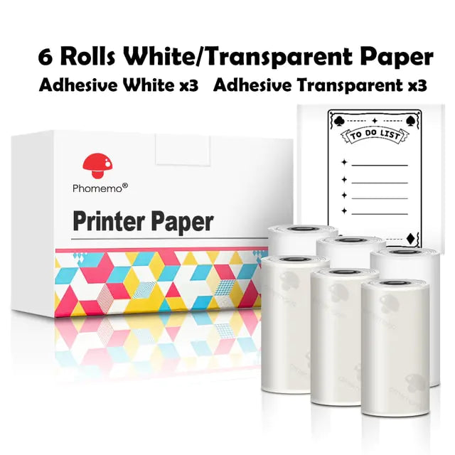 Phomemo Thermal Paper Sticker Rolls