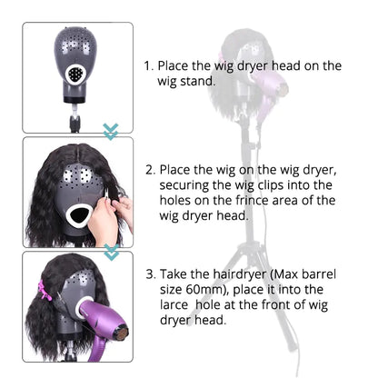 Wigs Head Drying Unit