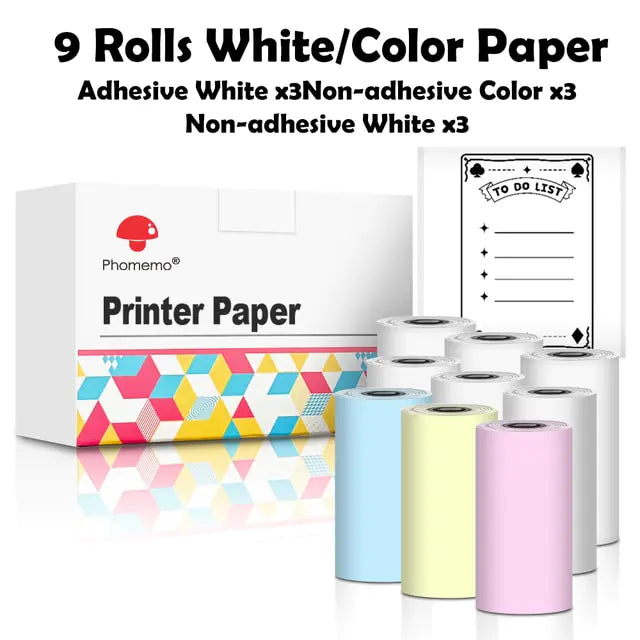 Phomemo Thermal Paper Sticker Rolls