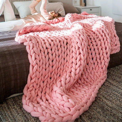 Handmade Chunky Knit Blanket