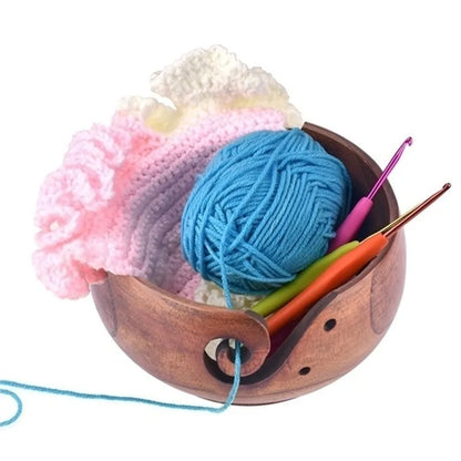 Handmade Wooden Yarn Bowl