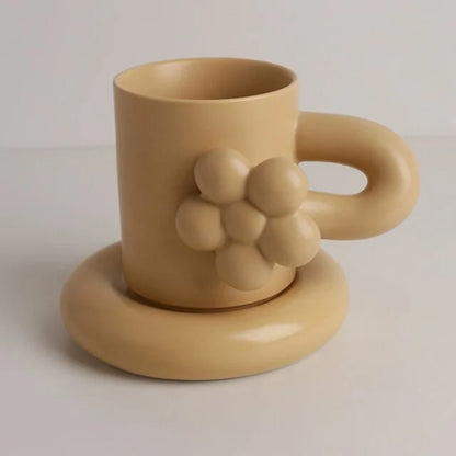 Creative Handmade Flower Coffee Cup