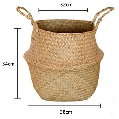 Seagrass Hanging Planter Basket