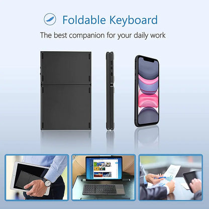 Portable Mini Three-Fold Bluetooth Keyboard