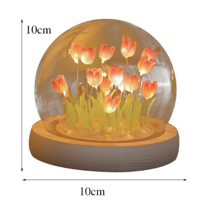 Handmade Tulip Night Light Heat Shrinkable Film DIY Material