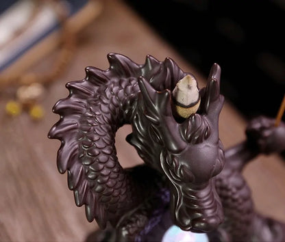 Handmade Ceramic Dragon Incense Burner