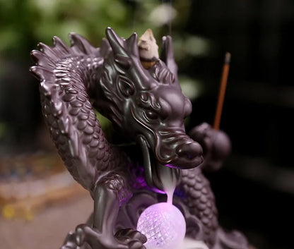 Handmade Ceramic Dragon Incense Burner