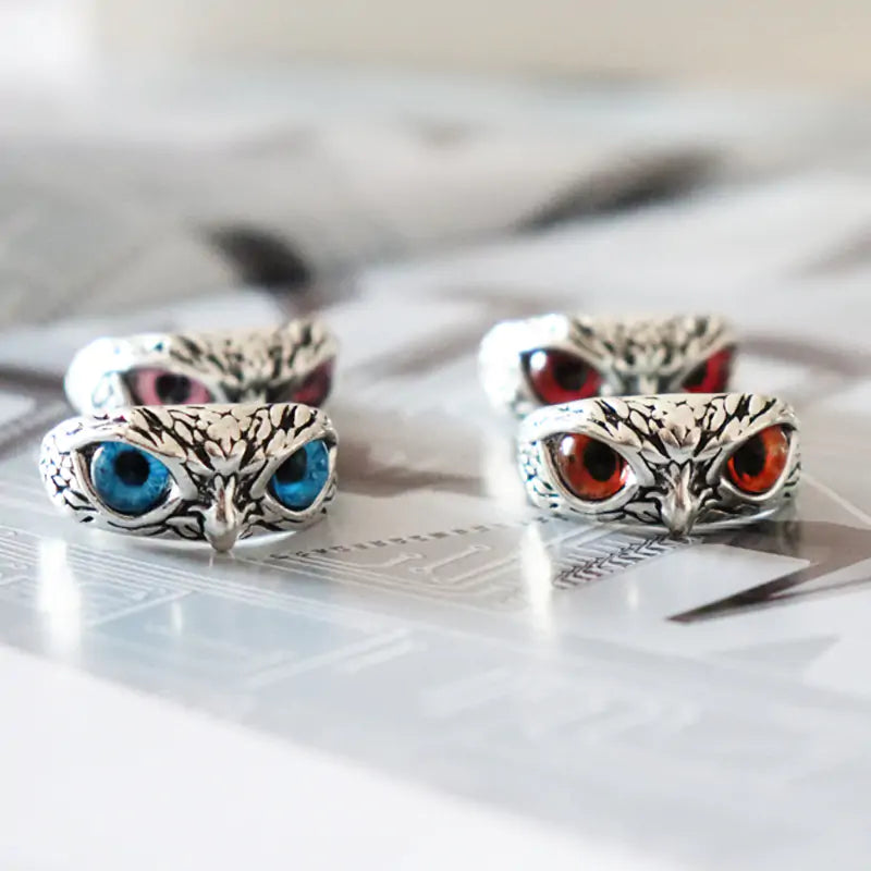 Fashion Resizable Owl Ring